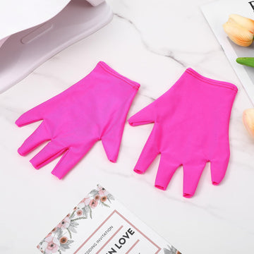 Xelsluthe guantes UV negros y rosa, estilo y protección