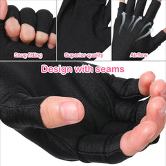 Xelsluthe guantes UV transpirables, comodidad durante sesiones largas