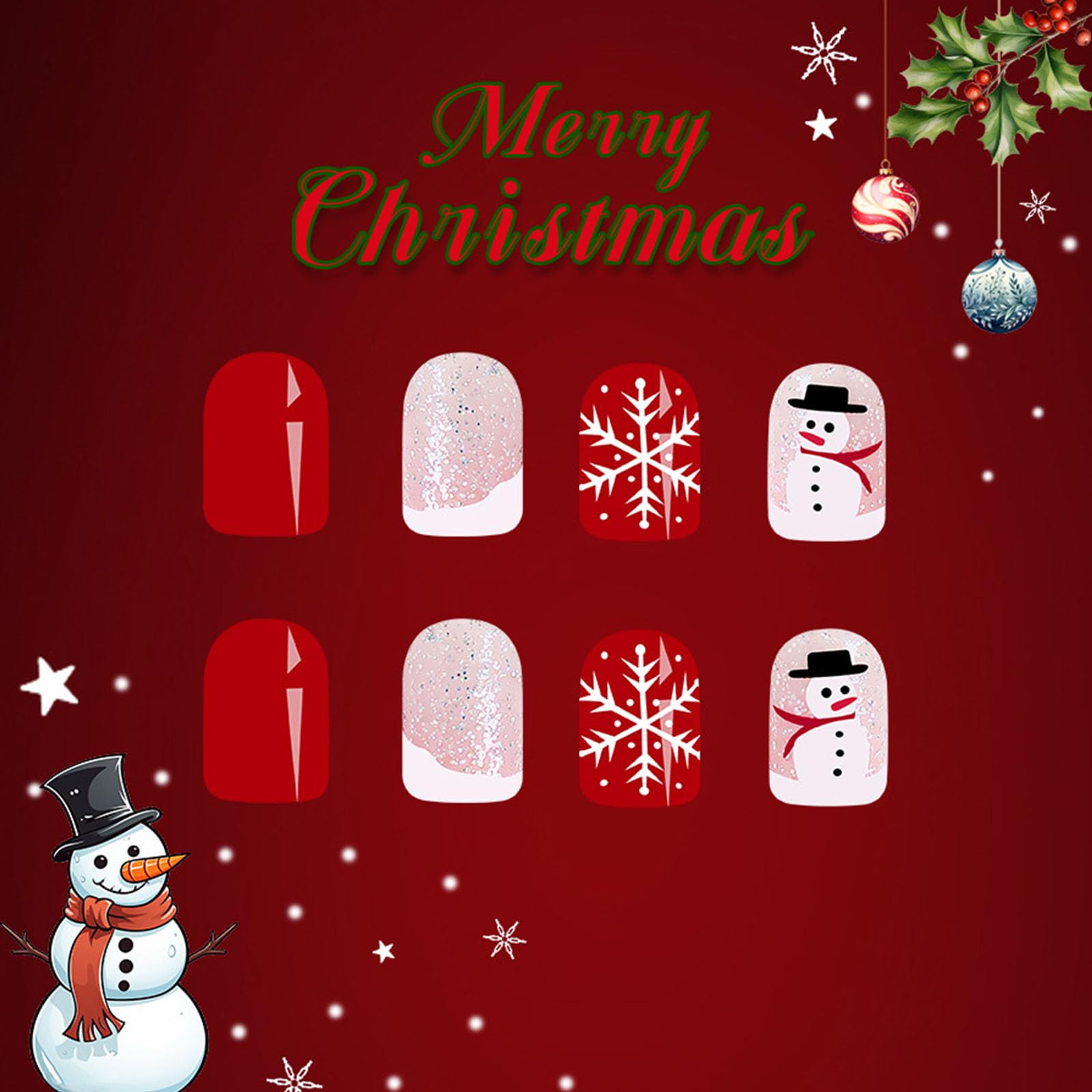 Xenophoer: uñas navideñas con copo de nieve para un look festivo