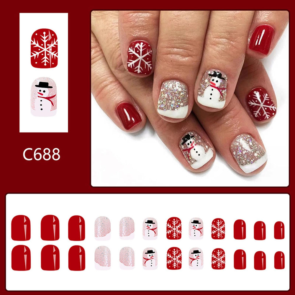 Xenophoer: uñas con purpurina navideña para brillo suave