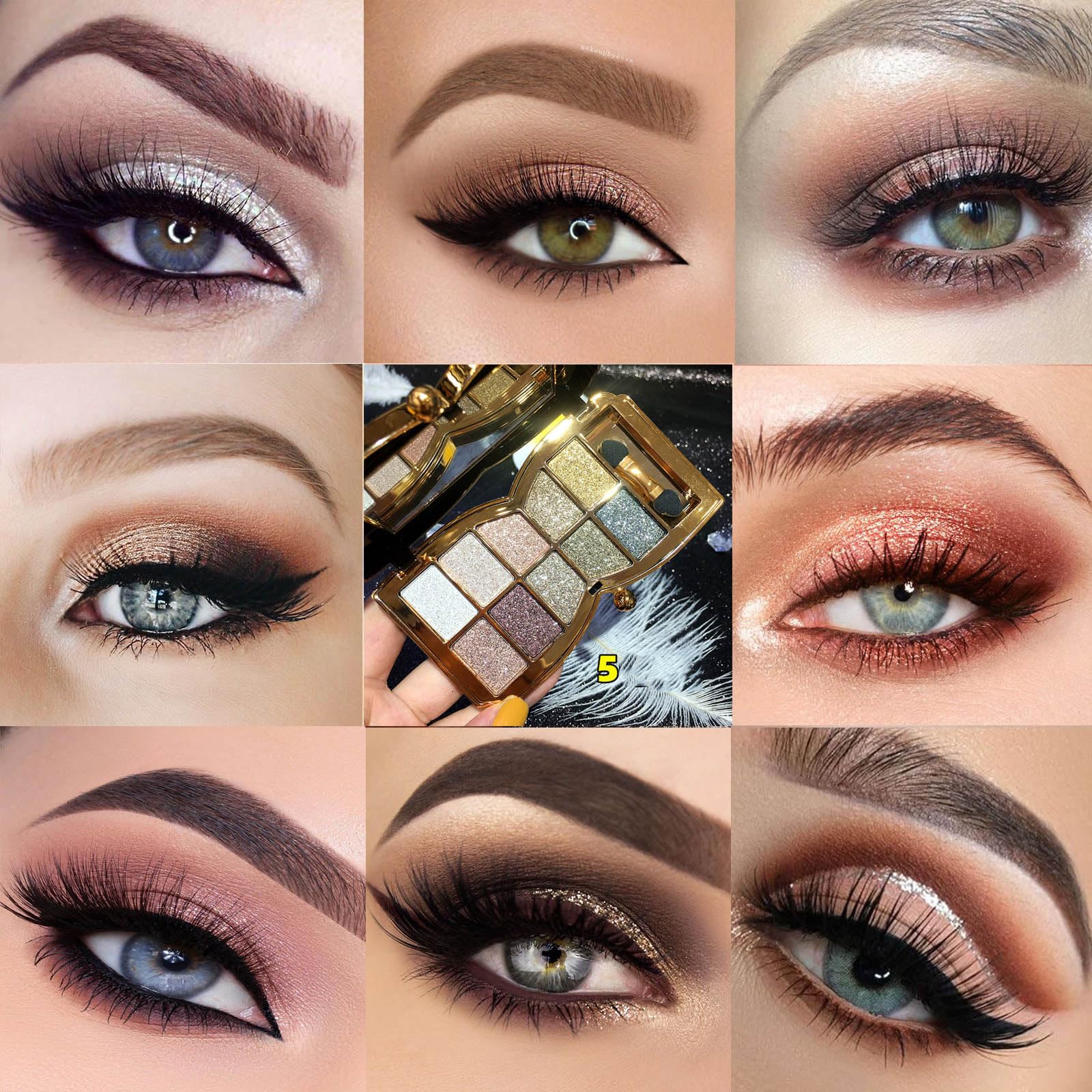 XFEXM regalo perfecto de maquillaje con 10 colores de sombras.