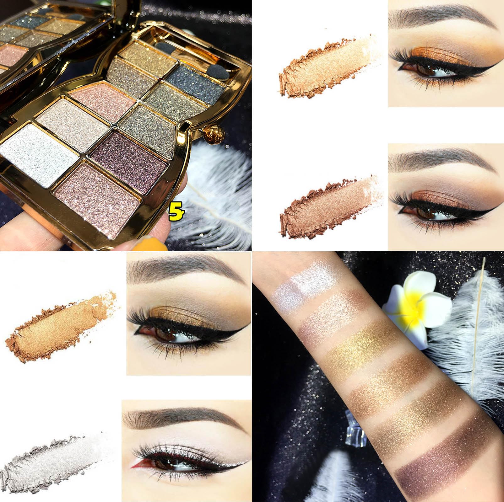 XFEXM sombras con ingredientes minerales seguros para piel sensible.