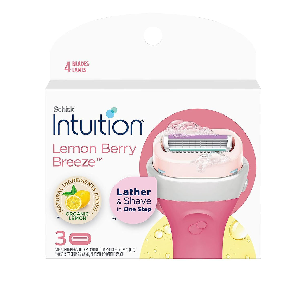 XFQUIJ Intuition Limón recambio de afeitado suave en empaque frontal