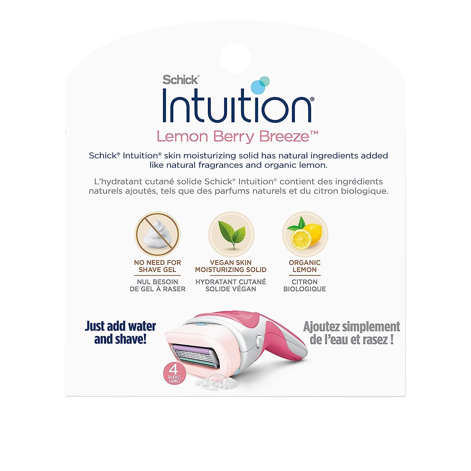 Afeitado sin jabón con Schick Intuition Limón de XFQUIJ