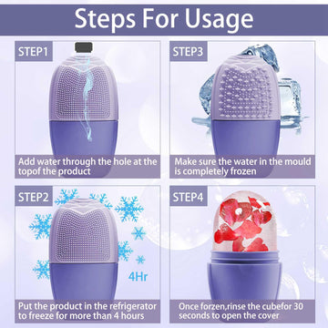 XHJRI moldea cubos de hielo para tratamientos caseros de belleza y reducción de inflamación