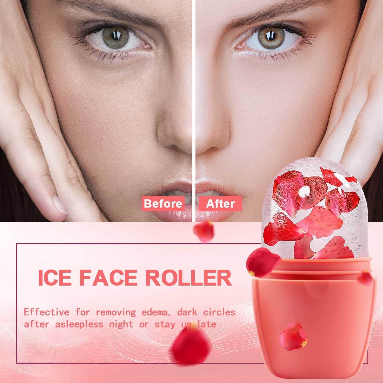 XHJRI rodillo de hielo para bolsas de ojos, alivio temporal