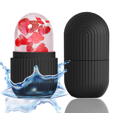 XHJRI rodillo de hielo para rostro con diseño ergonómico y uso cómodo.