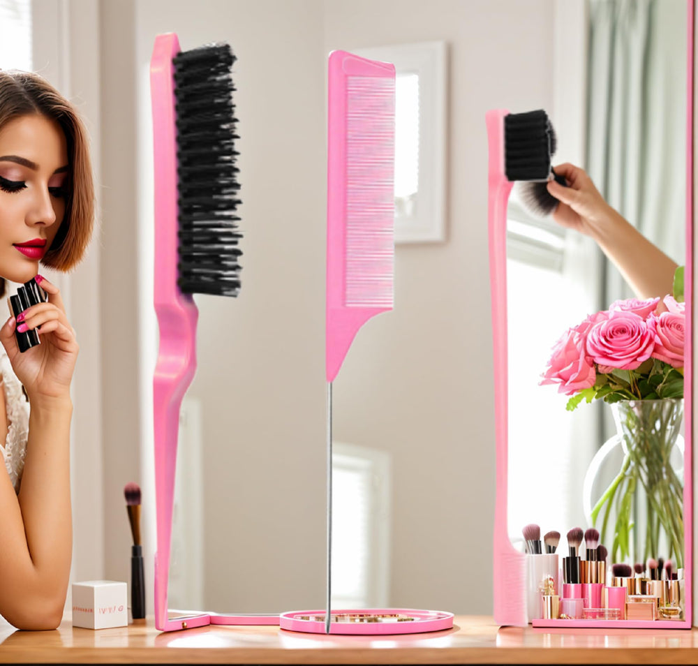 Xiangwenlan embalaje rosa compacto: almacenamiento práctico