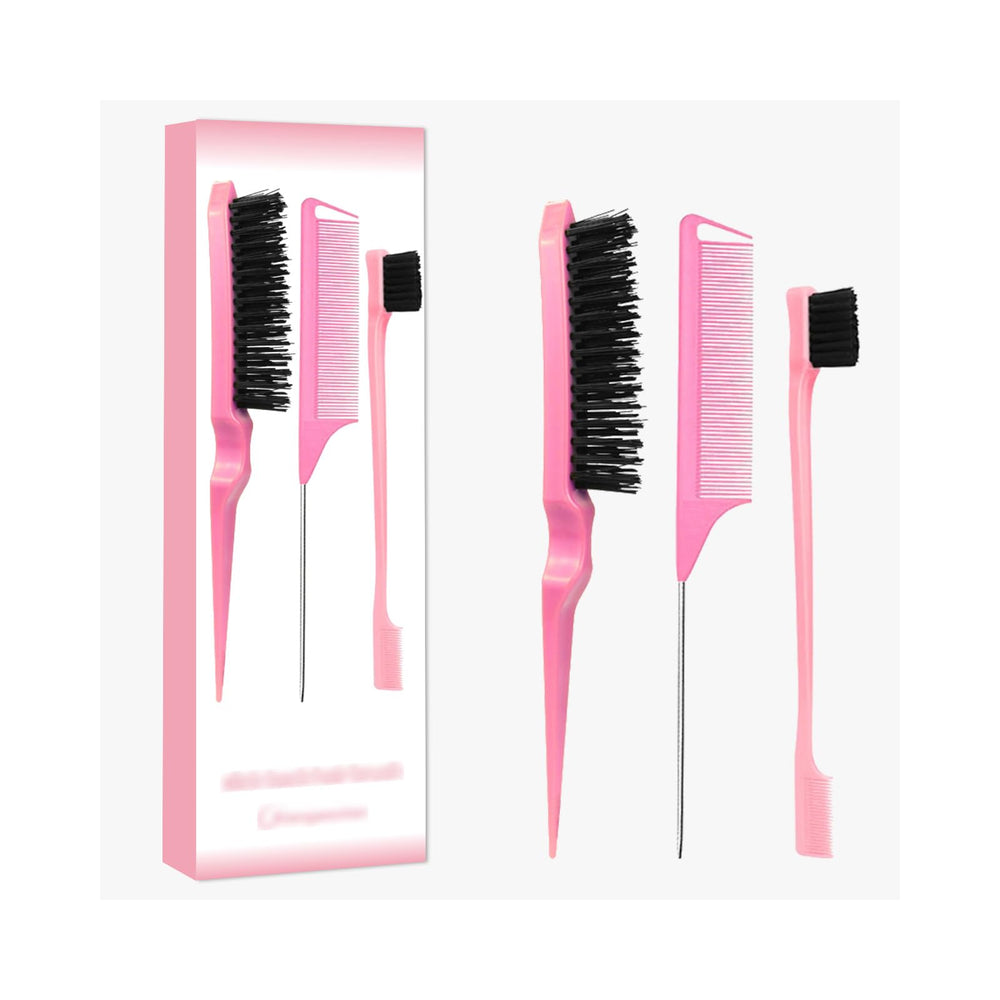 Xiangwenlan set de cepillos rosa para peinado diario suave