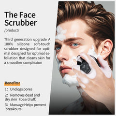 XIAOZHIHUI cepillo facial mango ergonómico para uso diario