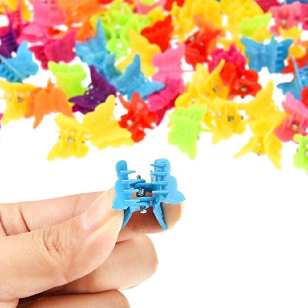 Prendedores mariposa XIEHE para niñas, decoran y sujetan peinados con color.