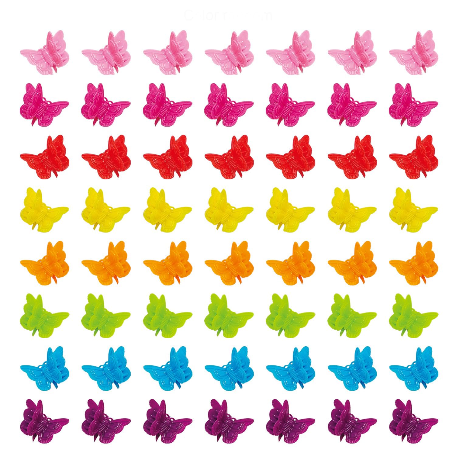 XIEHE pinzas mariposa para el cabello, coloridas y seguras para cualquier peinado.