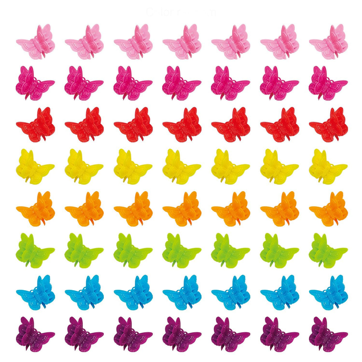 XIEHE pinzas mariposa para el cabello, coloridas y seguras para cualquier peinado.