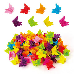 Pinzas mariposa XIEHE, multicolor, ideales para chicas y mujeres con peinados rápidos.