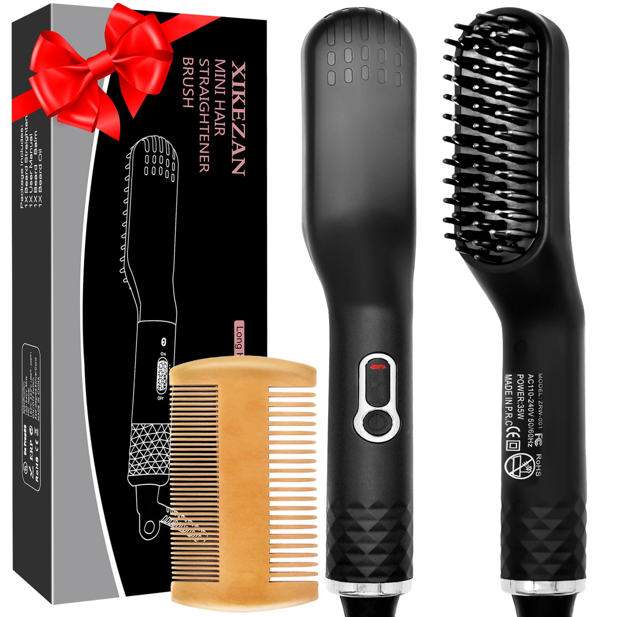 XIKEZAN cepillo de barba caliente para un alisado suave y uniforme.