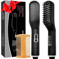 XIKEZAN cepillo de barba caliente para un alisado suave y uniforme.