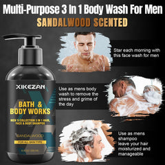 XIKEZAN: colonia 3 en 1, aroma masculino en botella elegante, uso diario.