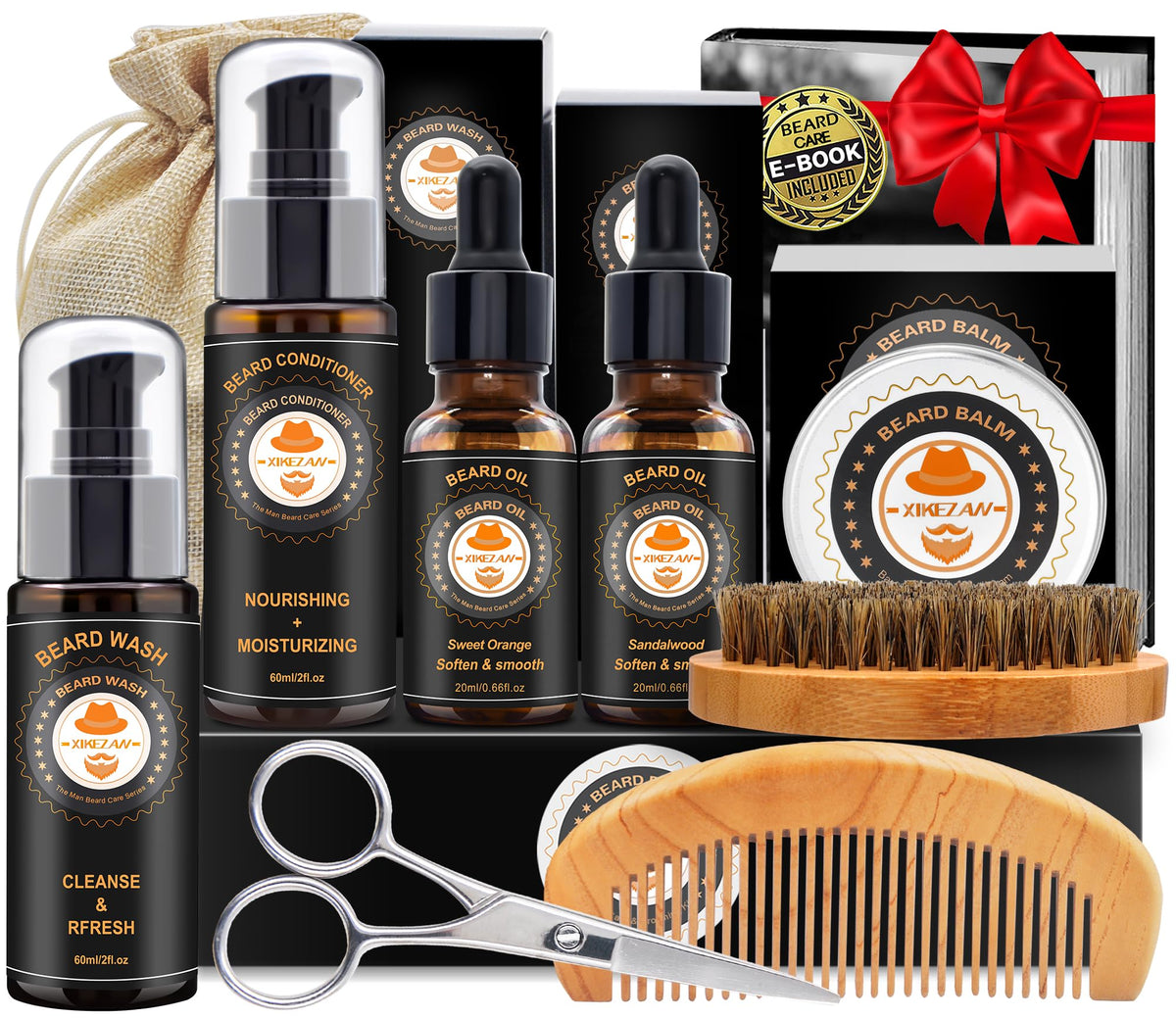 XIKEZAN conjunto barba lujo en caja regalo para él