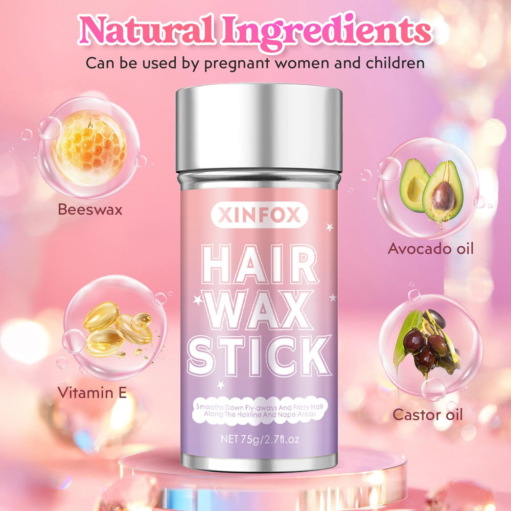 Xinfox mujer aplica barra wax para un estilo controlado.