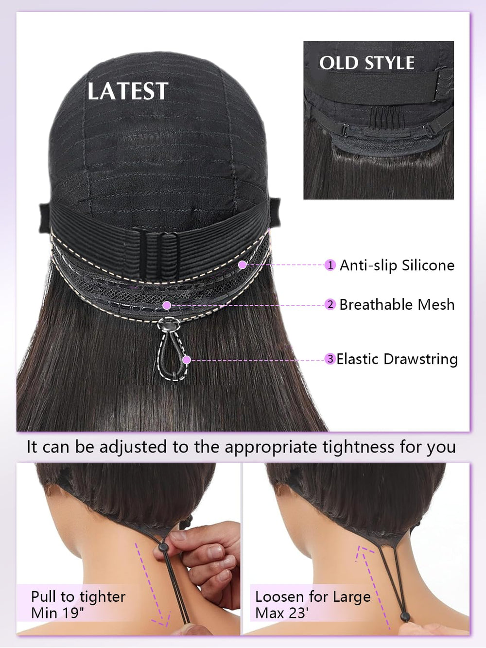 Peluca Xinjiju bob para ocasiones especiales y fiestas