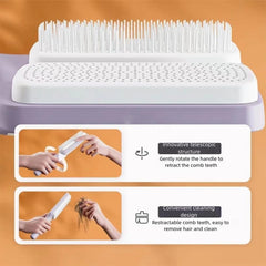 Cepillo Xinqirity antiestático y cómodo para masajear el cuero cabelludo.