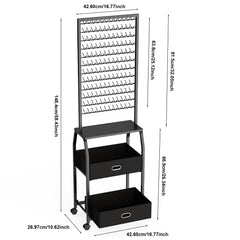XINTUO présentoir tressage double-face avec 288 crochets, organisation rapide