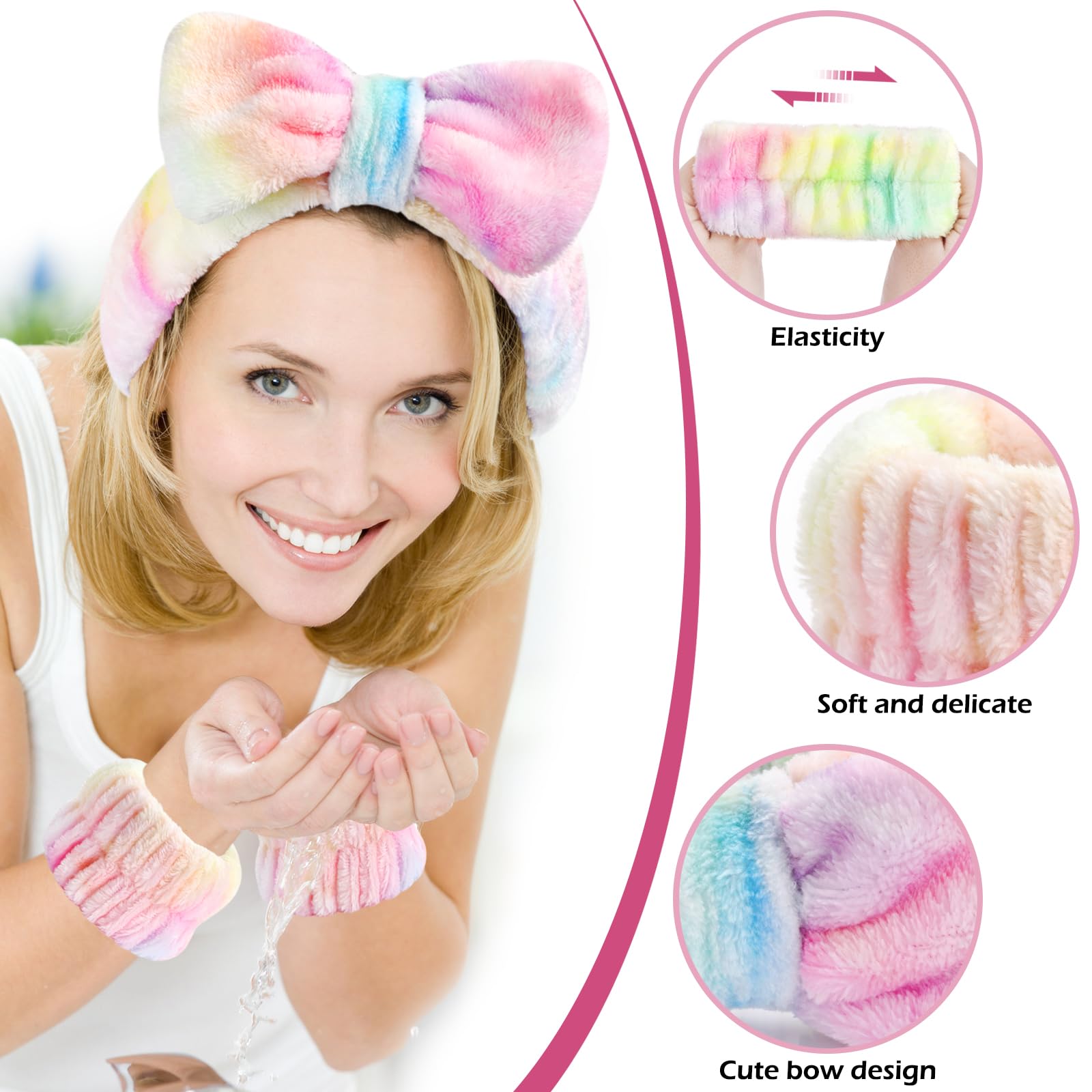 Xioldiz lazo decorativo en la cinta para la cabeza, añade estilo.