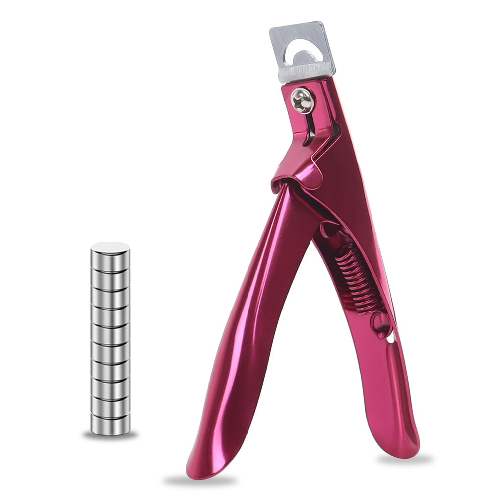 XIRON cortaúñas acrílicas con imanes rosado para precisión de corte