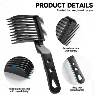 Xisilin peine barbero ergonomico cómodo para sesiones largas.
