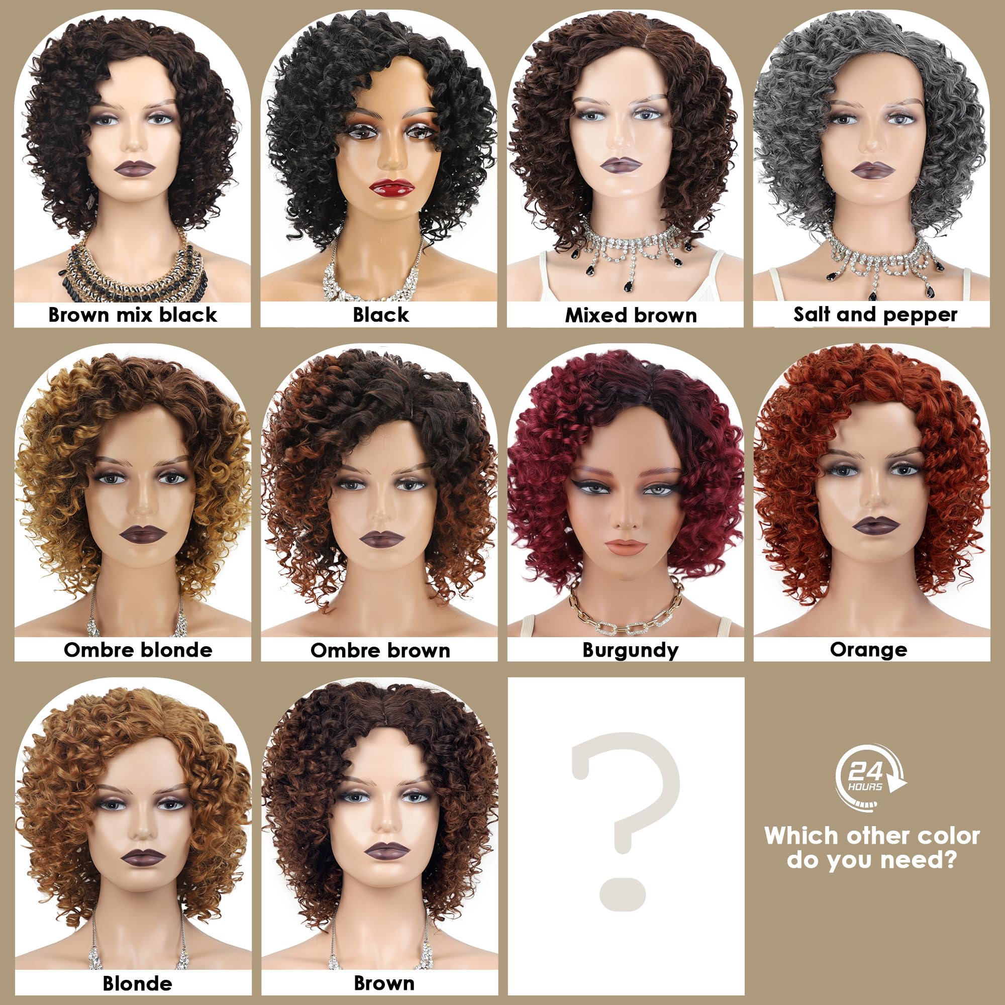 XIUFAXIRUSI peluca afro rizada, tacto suave para comodidad diaria