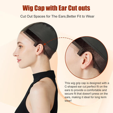 Gorro de encaje con línea del cabello transparente Xiushumyi, transición suave entre piel y peluca.