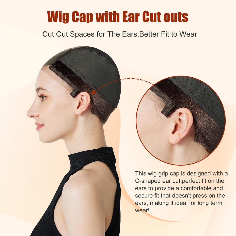 Gorro de encaje con línea del cabello transparente Xiushumyi, transición suave entre piel y peluca.