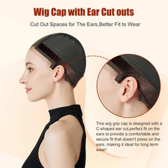Gorro de encaje con línea del cabello transparente Xiushumyi, transición suave entre piel y peluca.