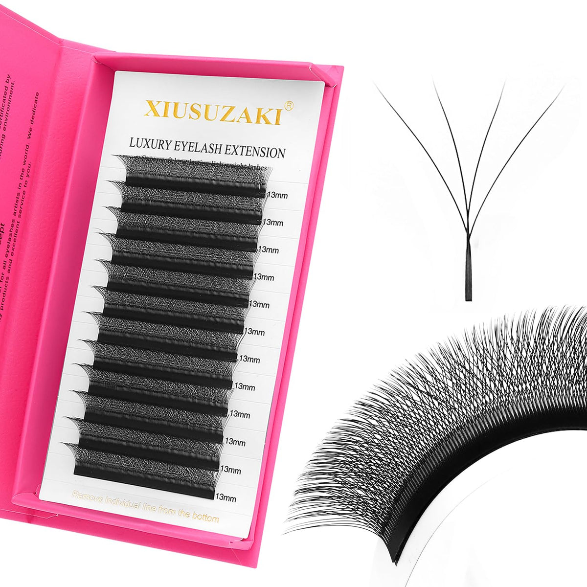 XIUSUZAKI W4D lashes tray in 8-15mm for fluffy volume