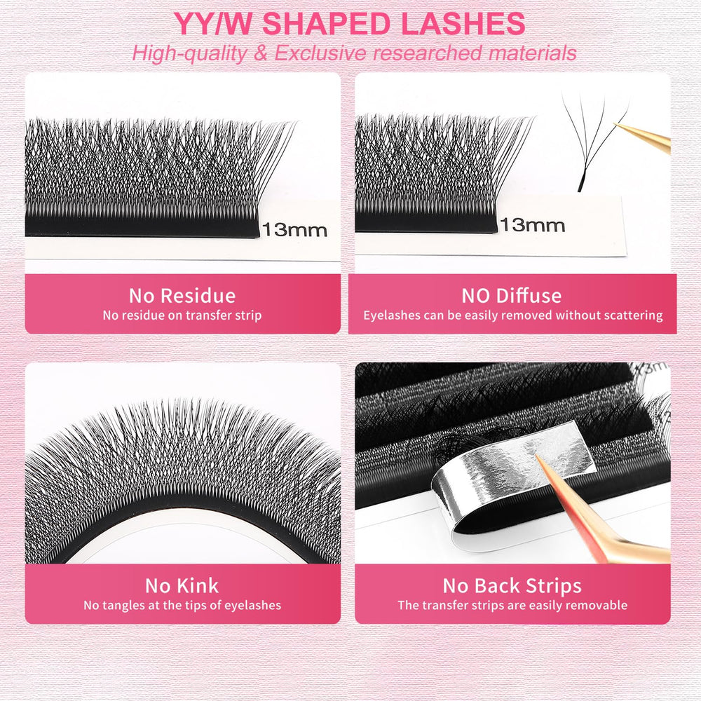 XIUSUZAKI W4D lashes tray matte black for natural depth