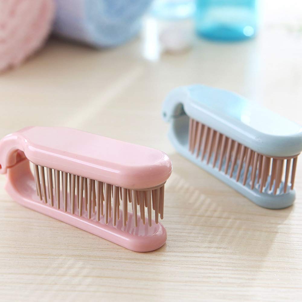 Cepillo XIXILINRUIYUN anti-nudos para cabello liso y rizado en viaje.