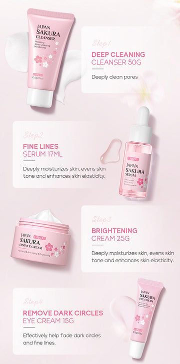 XJBD Travel Skincare Kit Sakura: caja regalo lista para sorprender
