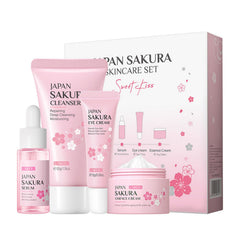 XJBD Travel Skincare Kit Sakura: limpieza suave para piel sensible y uso diario en viaje