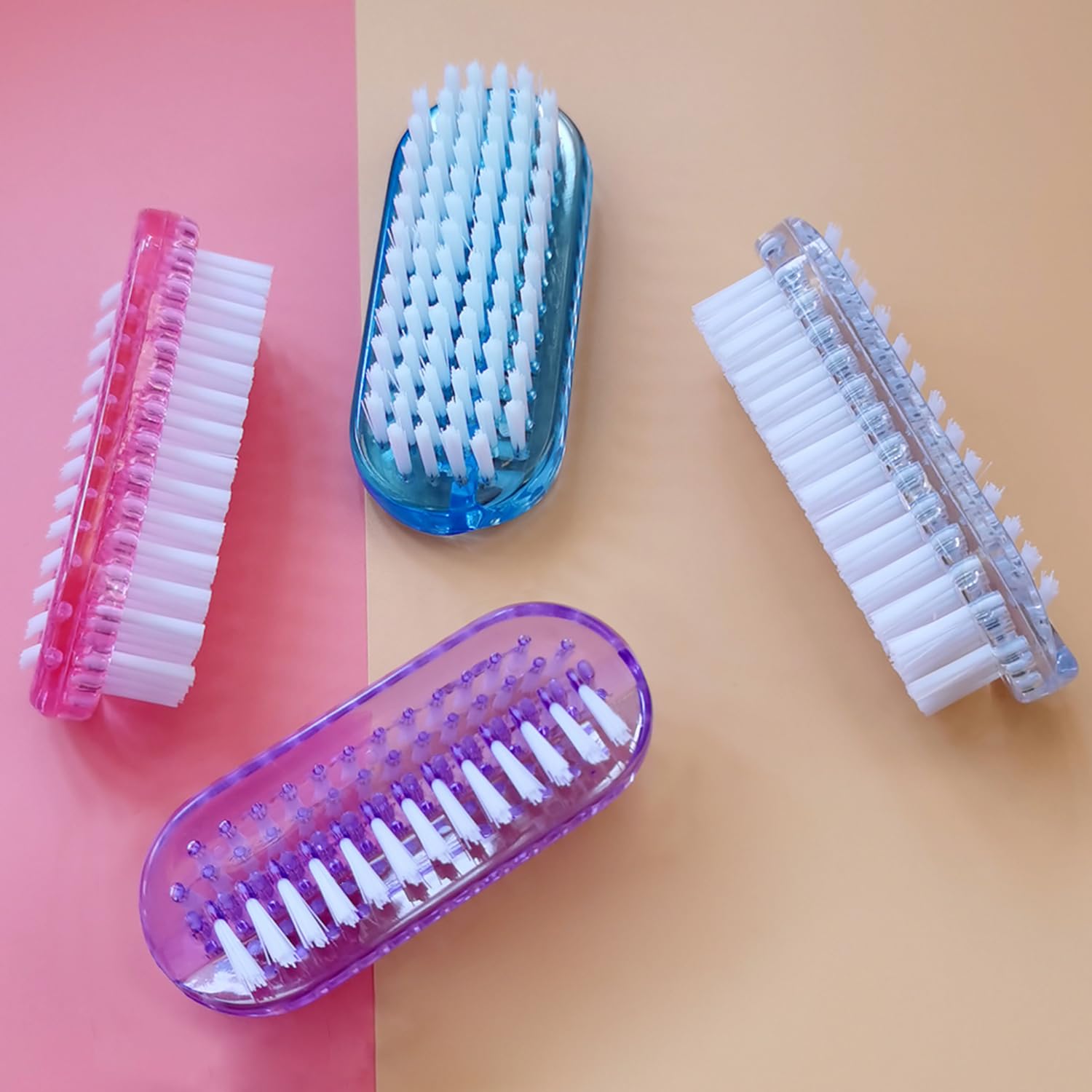 Cepillo Xjinmin dos caras, cerdas suaves para limpiar dedos y uñas.