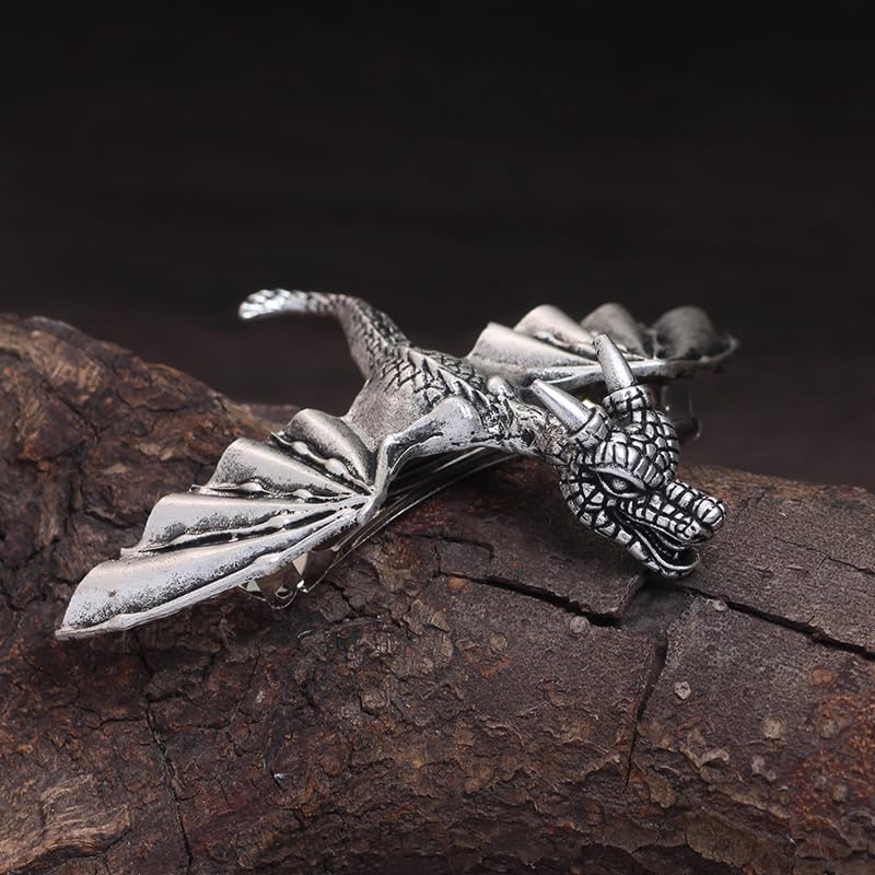 Pasador dragón de XJYHDY, metal duradero con escamas, perfecto para uso diario.