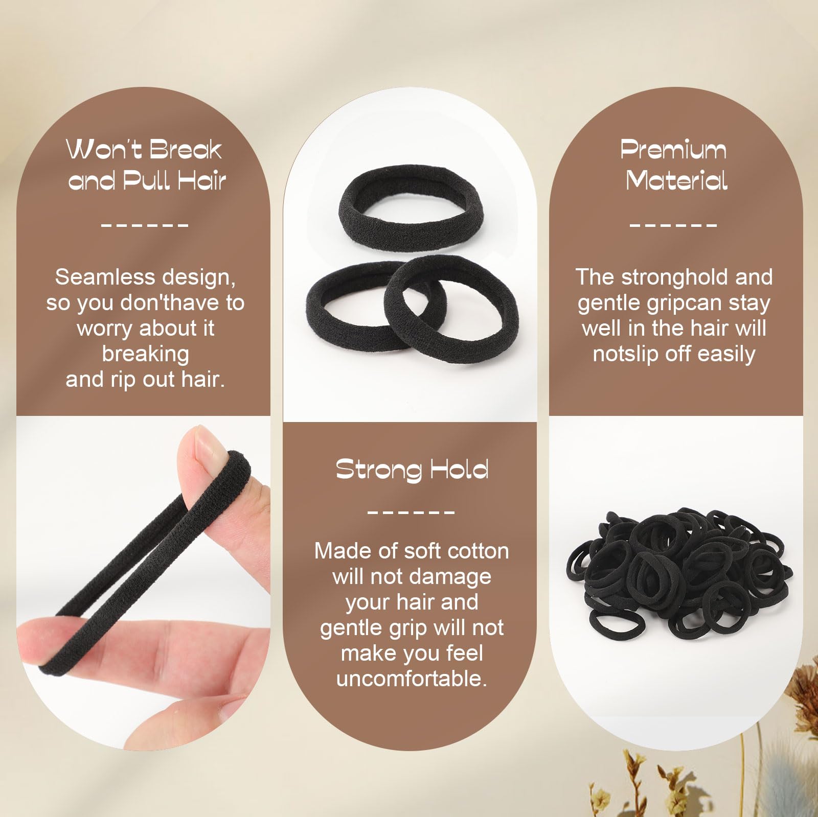XLQXLYXXY gomas-cabello-ponytail-resistente, mantienen peinado firme durante el día
