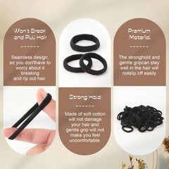 XLQXLYXXY gomas-cabello-ponytail-resistente, mantienen peinado firme durante el día