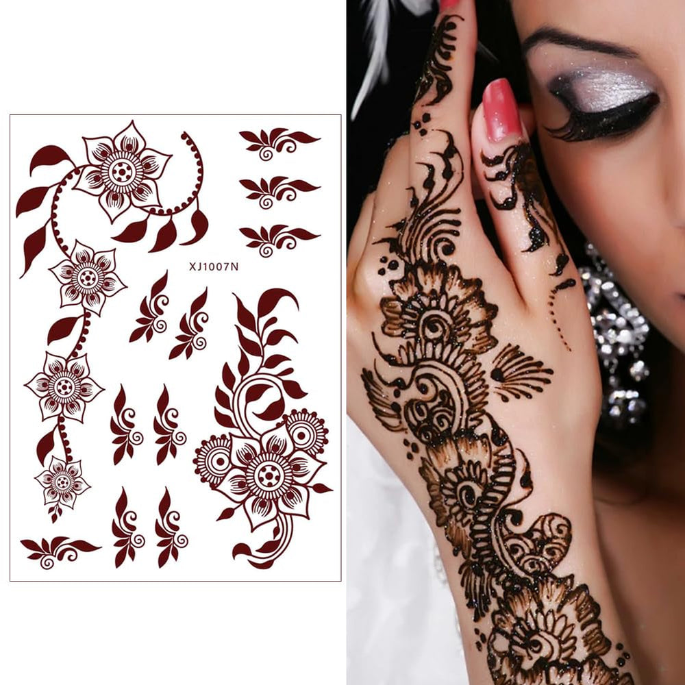 Tatuaje henna Xmasir: aplicación fácil en la piel con agua.