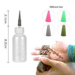 Xmasir Jagua Henna: boquillas de tamaños variados para trazos finos