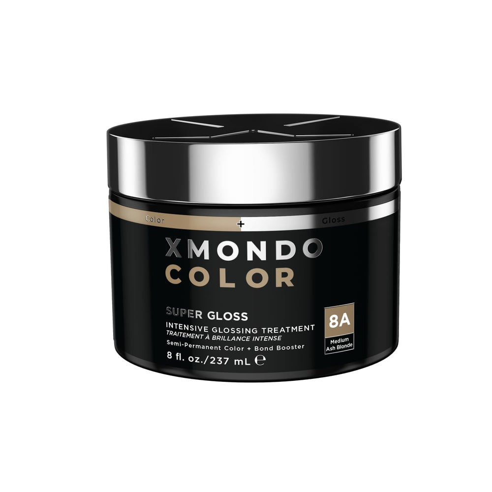 XMONDO Color Rubio Ceniza: botella elegante para dosificación precisa y fácil aplicación.