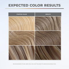 XMONDO Color Rubio Ceniza: muestra de color que refleja tono natural con brillos dorados.