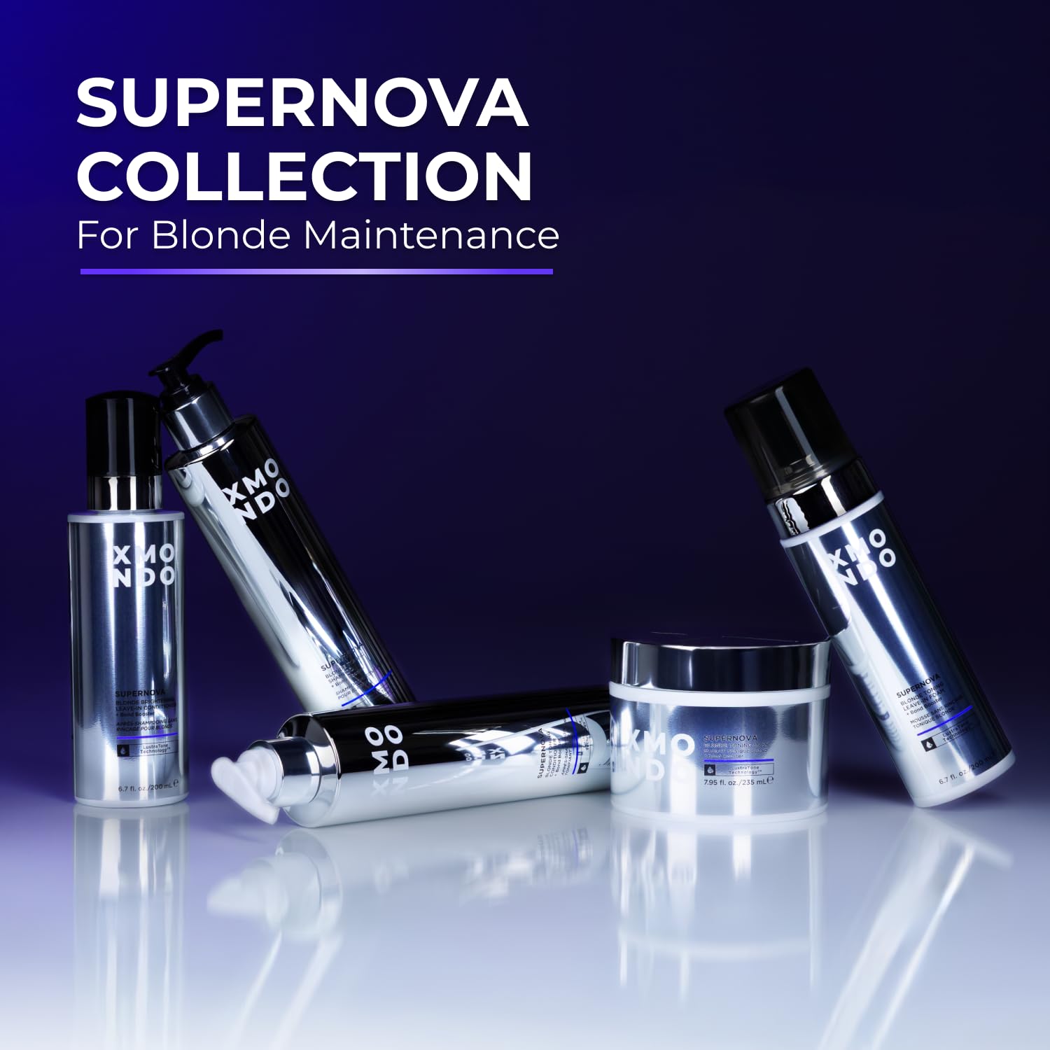 XMONDO Supernova Rubio: cabello liso y brillante tras el uso