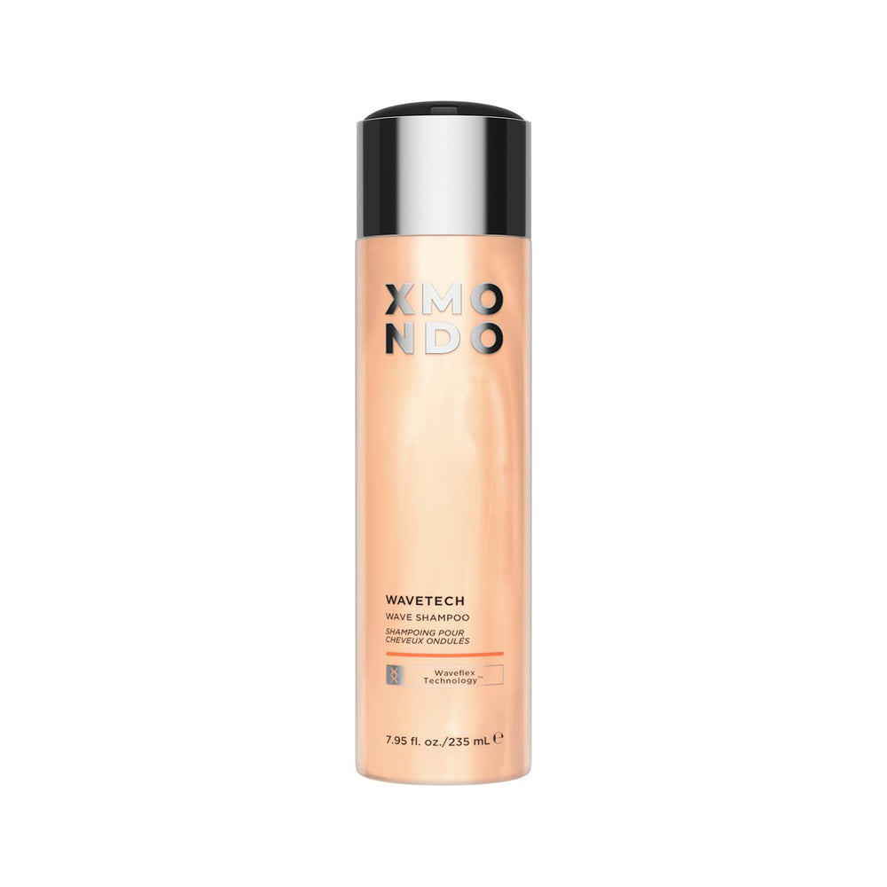 Shampooing XMONDO wavetech dans sa bouteille, prêt pour hydratation.
