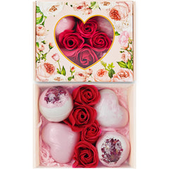XmtJXn bombas de baño San Valentín con corazón para un baño romántico
