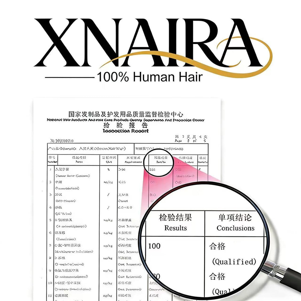 XNAIRA peluca con pinzas, colocación rápida y segura.